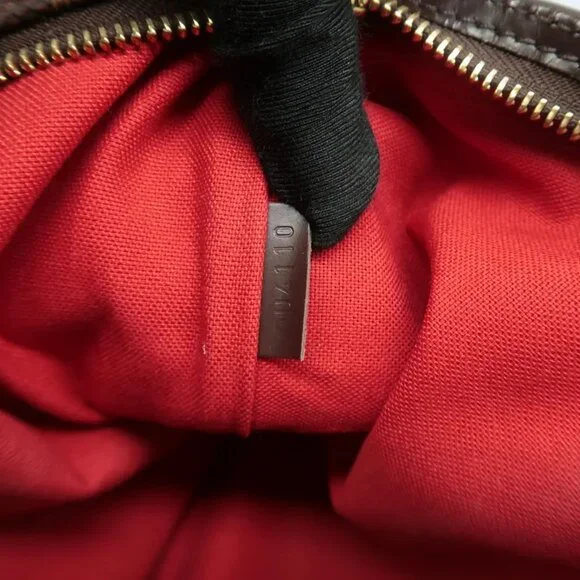 100% Authentic Louis Vuitton Bloomsbury Brown Damier Ebene Canvas Shoulder Bag - Picture 10 of 12